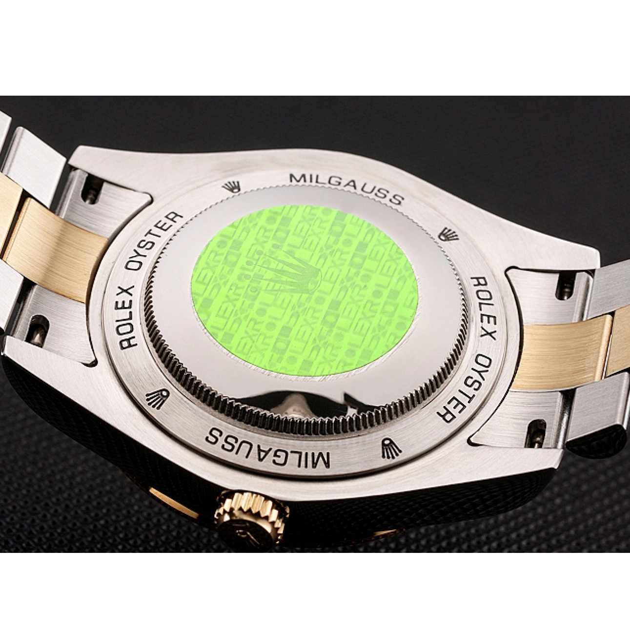 Aaa fake watches Two Tone 1454103 Day-Date Diamond Dial Bracelet Swiss Bezel Rolex Champagne 0712